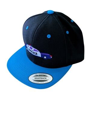 Police Car Graphic Embroidery Two-Tone Baseball Snapback Cap - RizQ Life